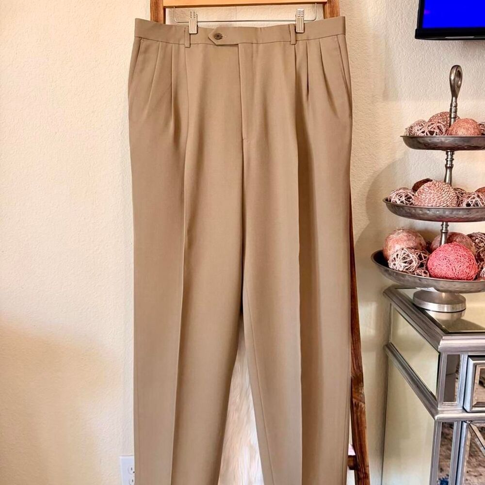 Givenchy Men's Tan and Cream Trousers